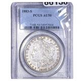 1883-S Morgan Silver Dollar PCGS AU50