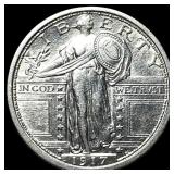 1917 Standing Liberty Quarter SUPERB GEM BU