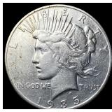 1935 Silver Peace Dollar CLOSELY UNCIRCULATED