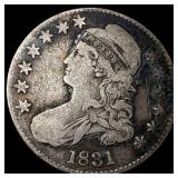 1831 Capped Bust Half Dollar LIGHTLY CIRCULATED