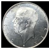 1938 Sweden Silver 2 Kroner UNCIRCULATED