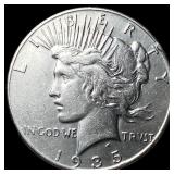 1935 Silver Peace Dollar NEARLY UNCIRCULATED