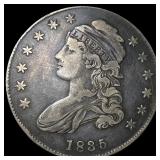 1835 Capped Bust Half Dollar NEARLY UNCIRCULATED