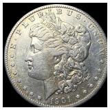 1901-S Silver Morgan Dollar NEARLY UNCIRCULATED