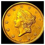 1851 Gold $1 Type 1 CHOICE AU
