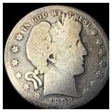 1892 Silver Barber Quarter NICELY CIRCULATED
