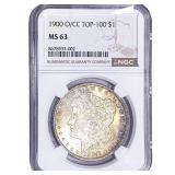 1900 -O/CC Morgan Silver Dollar NGC MS63