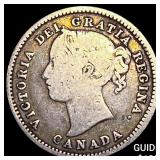 1870 Canada Silver 10 Cents NEARLY UNCIRCULATED