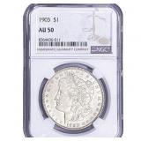 1903 Morgan Silver Dollar NGC AU50