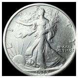 1917-S Silver Walking Liberty Half Dollar CLOSELY