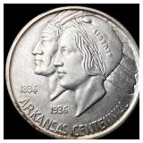 1938 Arkansas Centennial Silver Half Dollar UNCIRC