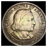 1893 Silver Columbian Half Dollar CLOSELY UNCIRCUL