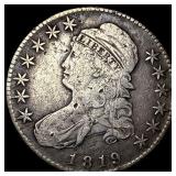 1819 Capped Bust Half Dollar LIGHTLY CIRCULATED