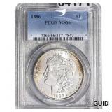 1886 Morgan Silver Dollar PCGS MS66