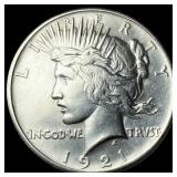 1921 Silver Peace Dollar CLOSELY UNCIRCULATED
