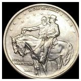 1925 Stone Mountain Silver Half Dollar CLOSELY UNC