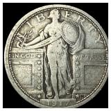 1917-S Silver Standing Liberty Quarter LIGHTLY CIR