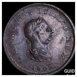 1806 Great Britain Copper Half Penny NEARLY UNCIRC