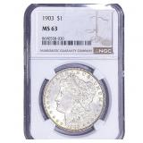 1903 Morgan Silver Dollar NGC MS63