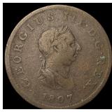 1807 Great Britain Bronze Half Penny NEARLY UNCIRC