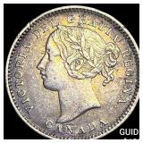 1901 Canada Silver 5 Cents CLOSELY UNCIRCULATED