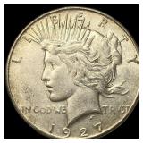 1927 Peace Silver Dollar CLOSELY UNCIRCULATED