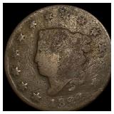 1837 Coronet Head Large Cent NICELY CIRCULATED