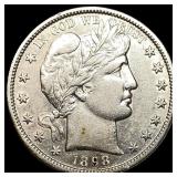 1898-S Silver Barber Half Dollar CLOSELY UNCIRCULA