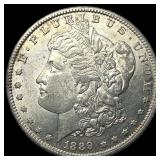 1889-S Silver Morgan Dollar CHOICE AU