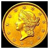 1853 Gold $1 Type 1 CHOICE AU