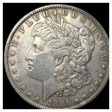 1886-O Silver Morgan Dollar NEARLY UNCIRCULATED