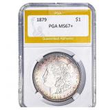 1879 Morgan Silver Dollar PGA MS67+