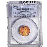 1970-S Lincoln Memorial Cent PCGS PR68 RD DCAM