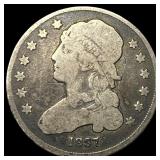 1837 Capped Bust Silver Quarter NICELY CIRCULATED