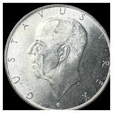 1938 Sweden Silver 2 Kroner UNCIRCULATED