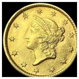 1854 Gold $1 Type 1 CLOSELY UNCIRCULATED