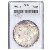 1903 Morgan Silver Dollar ANACS MS63