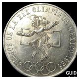 1968 Mexico Silver 25 Pesos UNCIRCULATED
