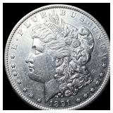 1891-S Silver Morgan Dollar CLOSELY UNCIRCULATED