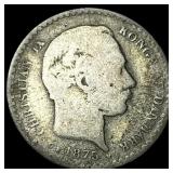 1875 Denmark Silver 10 Ore - Christian IX NEARLY U