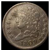 1809 Classic Head Half Cent NEARLY UNCIRCULATED