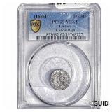 1654 Livonia Silver Solidus PCGS MS62