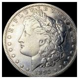 1892-O Silver Morgan Dollar ABOUT UNCIRCULATED