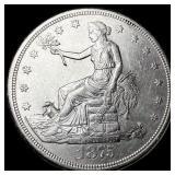 1875-S Silver Trade Dollar CLOSELY UNCIRCULATED