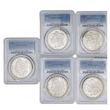 [5 Coins] 1903 Morgan Silver Dollar PCGS MS63