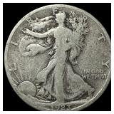 1923-S Silver Walking Liberty Half Dollar LIGHTLY