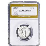 1928 Standing Liberty Quarter PGA MS64+ FH