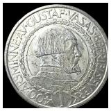 1921 Sweden Silver 2 Kroner UNCIRCULATED