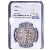1904-S Morgan Silver Dollar NGC XF45