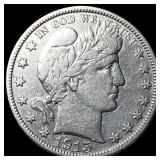 1915 Barber Half Dollar CHOICE AU